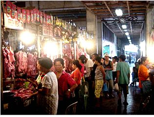 Meat section of a palengke in Danao City